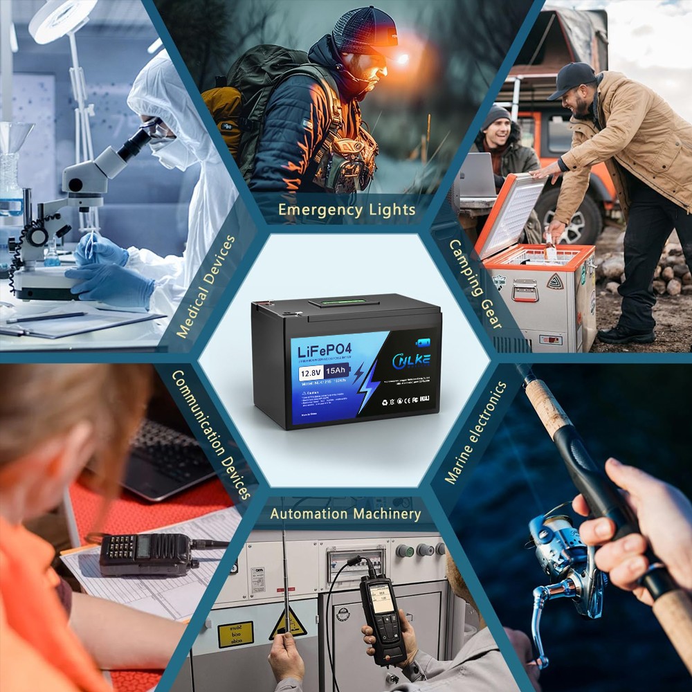 Deep Cycle 12.8V15Ah LiFePO4 Solar Energy Storage Battery