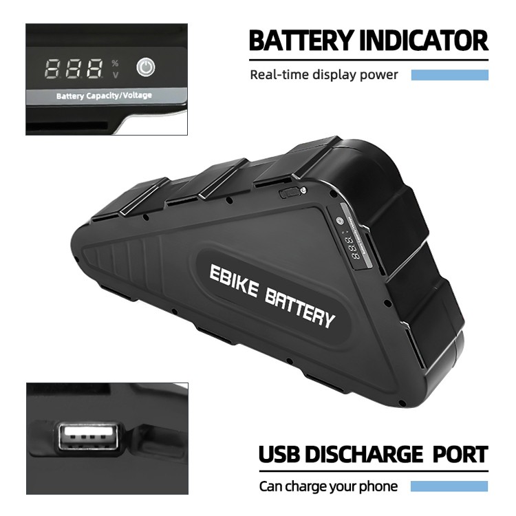 Waterproof Triangle Battery 48v 52v 72v Ebike Battery Pack - 副本